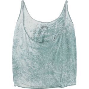 Gorilla Buffet Womens Oversized Burnout Print Tank Top, Blue, NWT